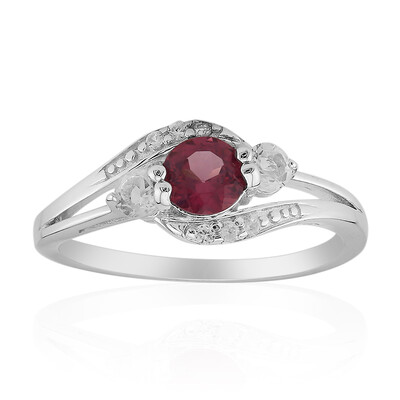 Anello in argento con Granato Malaya