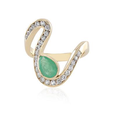 Anello in oro con Smeraldo Russo (Adela Gold)