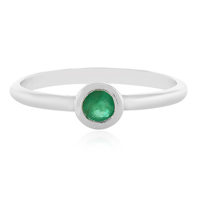Anello in argento con Smeraldo Zambia
