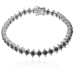 Bracciale in argento con Spinello Nero (Dallas Prince Designs)