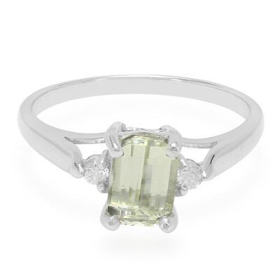 Anello in argento con Kunzite Canarino