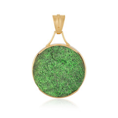 Ciondolo in argento con Uvarovite