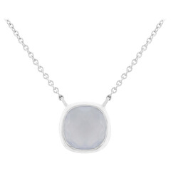 Collana in argento con Calcedonio
