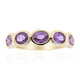 Anello in oro con Zaffiro Ceylon Porpora