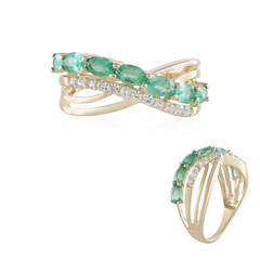 Anello in oro con Smeraldo Russo