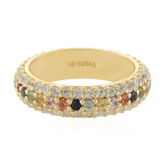 Anello in argento con Zaffiro Fancy