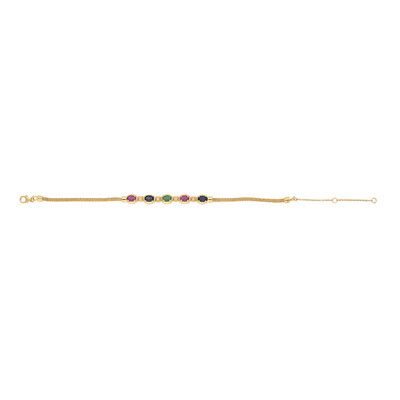 Bracciale in argento con Smeraldo Zambia