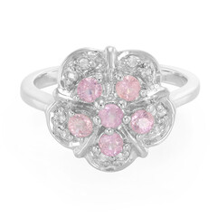 Anello in argento con Zaffiro Ceylon Rosa