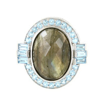 Ciondolo in argento con Labradorite