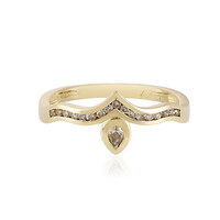 Anello in oro con Diamante Champagne I2 (de Melo)