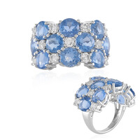 Anello in argento con Fluorite Cangiante