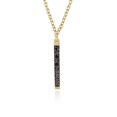 Collana in argento con Diamante Nero