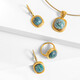 Anello in argento con Fuchsite (dagen)