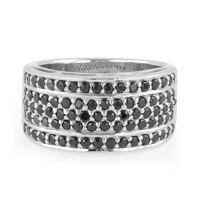 Anello in argento con Spinello Nero