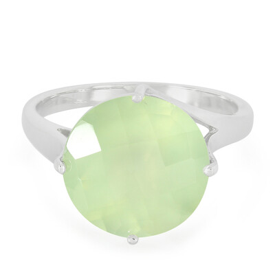 Anello in argento con Prehnite