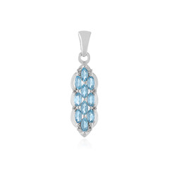 Ciondolo in argento con Topazio Blu Svizzero