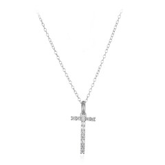 Collana in argento con Topazio Bianco