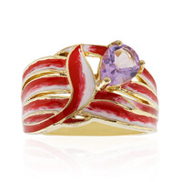Anello in argento con Ametista Rose de France