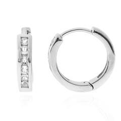 Orecchini in argento con Topazio Bianco