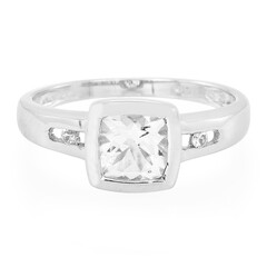 Anello in argento con Goshenite