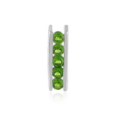 Ciondolo in argento con Diopside Russo