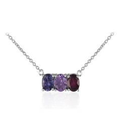 Collana in argento con Iolite