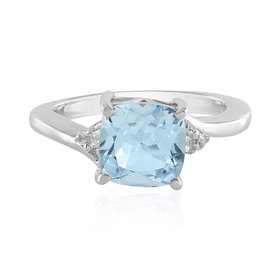 Anello in argento con Topazio Blu Cielo