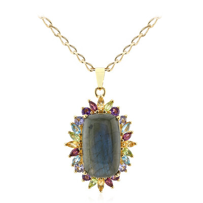 Collana in argento con Labradorite