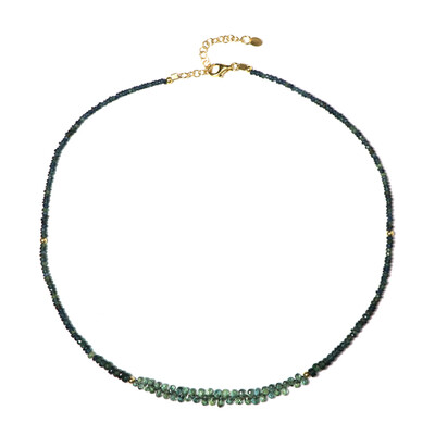 Collana in argento con Zaffiro Verde