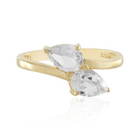 Anello in argento con Topazio Bianco