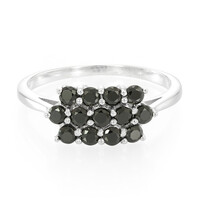 Anello in argento con Spinello Nero