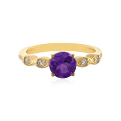 Anello in argento con Ametista Siberiana