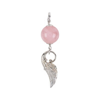 Ciondolo in argento con Quarzo Rosa