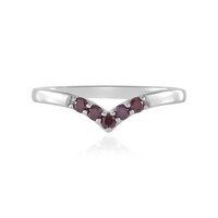 Anello in argento con Diamante Porpora I2