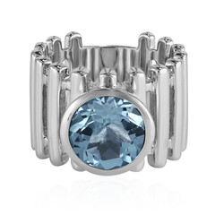 Anello in argento con Topazio Blu Cielo