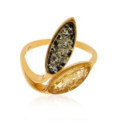 Anello in argento con Ambra Baltica