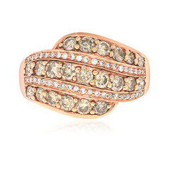 Anello in oro con Diamante Cioccolato SI2