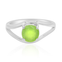 Anello in argento con Opale Verde Brasiliano