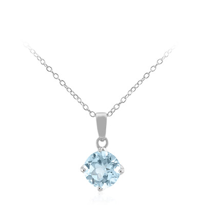 Collana in argento con Topazio Blu Cielo