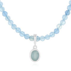 Collana in argento con Acquamarina