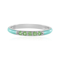 Anello in argento con Tsavorite del Kenya