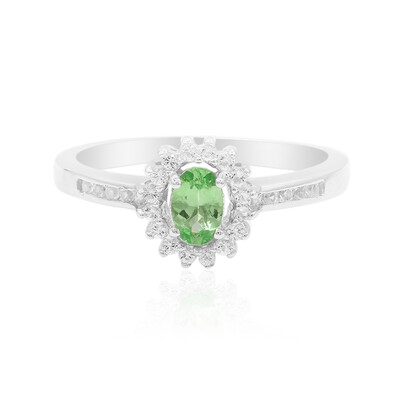 Anello in argento con Tsavorite