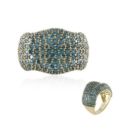 Anello in oro con Diamante Blu I2 (de Melo)