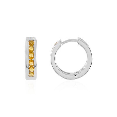 Orecchini in argento con Citrino