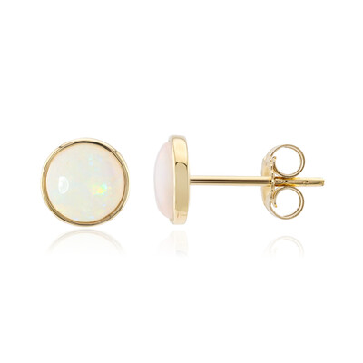 Orecchini in oro con Opale Bianco