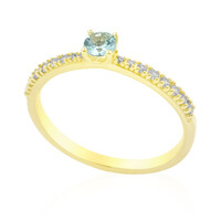 Anello in oro con Tormalina Paraiba Nigeriana