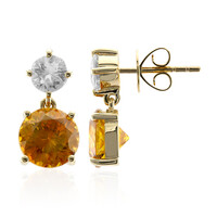 Orecchini in oro con Sfalerite spagnola