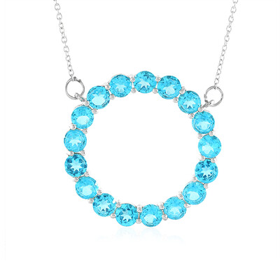 Collana in argento con Topazio Paraiba