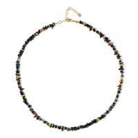 Collana in argento con Zaffiro Fancy