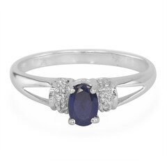 Anello in argento con Zaffiro Blu